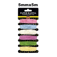 Raffia Pack of 6's - Assorted colours